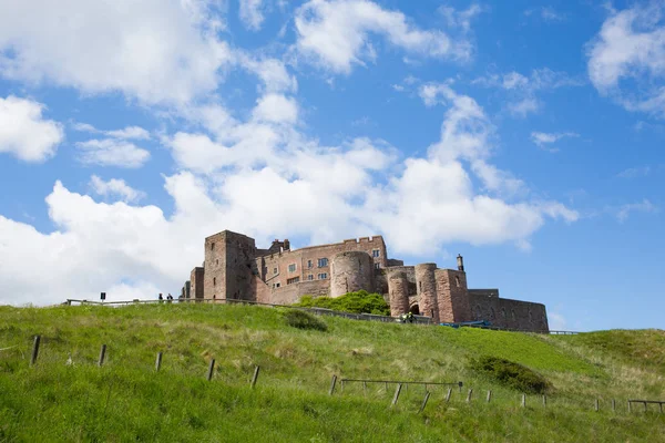 Medieval castle Bamburgh Northumberland north east England UK — Stock Photo, Image