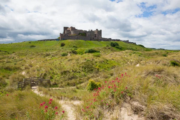 Bamburgh κάστρο Northumberland, Αγγλία Uk — Φωτογραφία Αρχείου