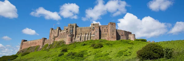 Bamburgh castle northumberland nordost england uk panoramablick — Stockfoto