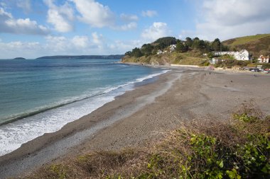 Seaton Cornwall İngiltere Looe İngiltere İngiltere doğru manzaralı
