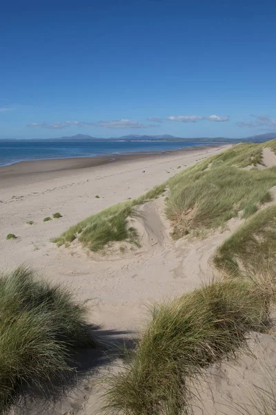 Harlech Beach North West Wales Castle — Stock Photo, Image