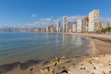 Benidorm İspanya Playa Levante plajı İspanyol Costa Blanca tatil beldesi