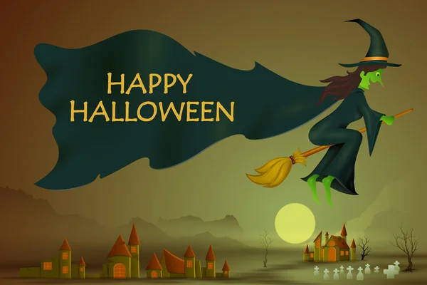 Happy Halloween holiday background — Stock Vector