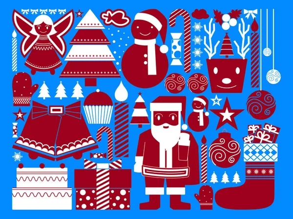Merry Christmas festival celebration Holiday background — Stock Vector