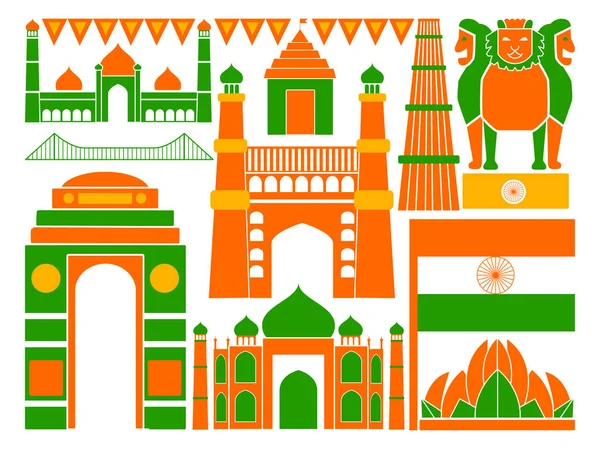 Šťastný den Indické republiky vlastenecké pozadí — Stockový vektor