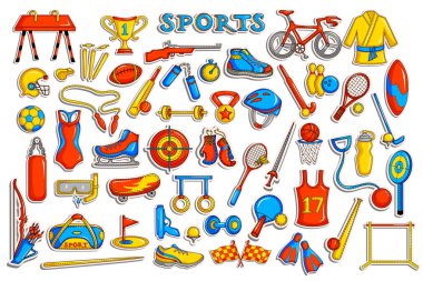 Sticker collection for sports object