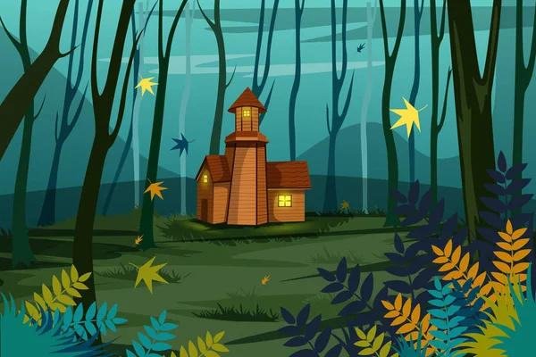 Naturaleza Paisaje paisaje Antecedentes — Vector de stock