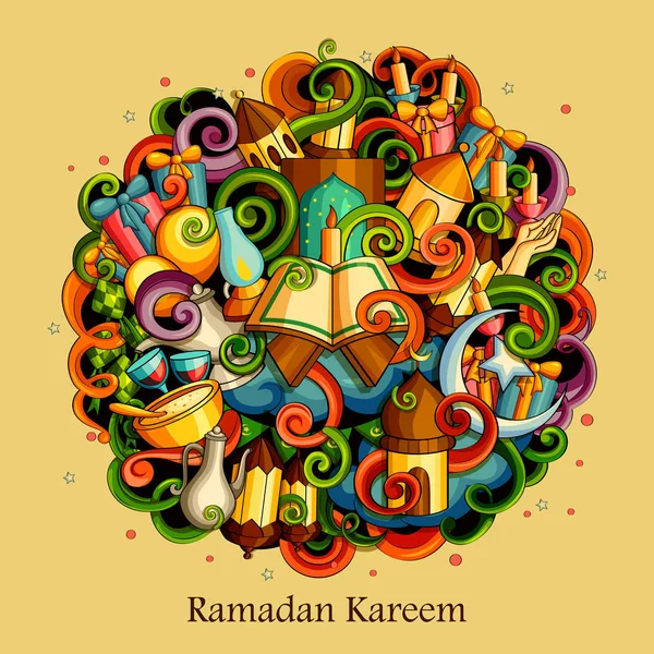 Ramadan Kareem välsignelse för Eid bakgrund — Stock vektor