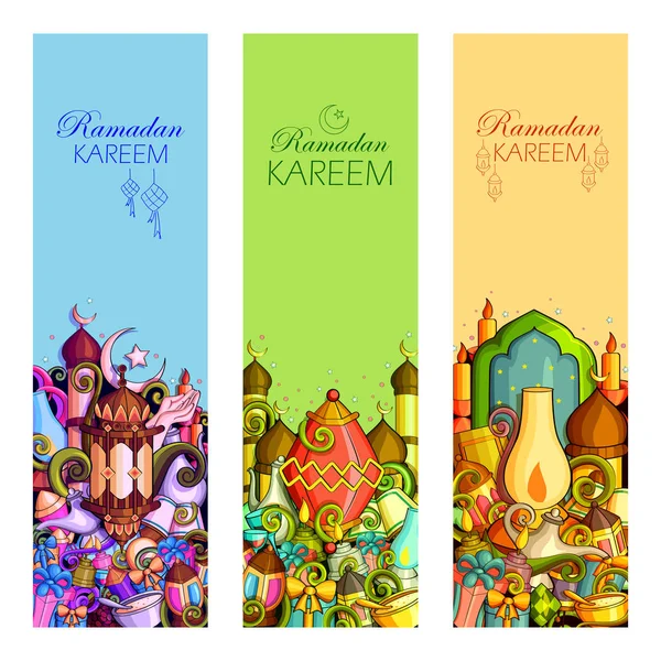 Ramadan Kareem Blessing for Eid background — Stock Vector