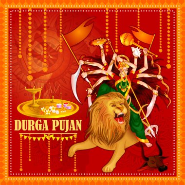 Hindistan bayramı Dussehra 'nın Durga Puja festivali geçmişi kutlu olsun.