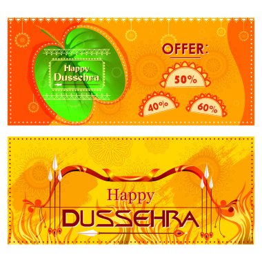 Yay ve ok mutlu Dussehra alışveriş satışa sunuyor