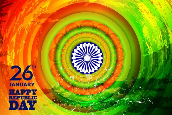 26 Janeiro Feliz República Dia da Índia fundo — Vetor de Stock