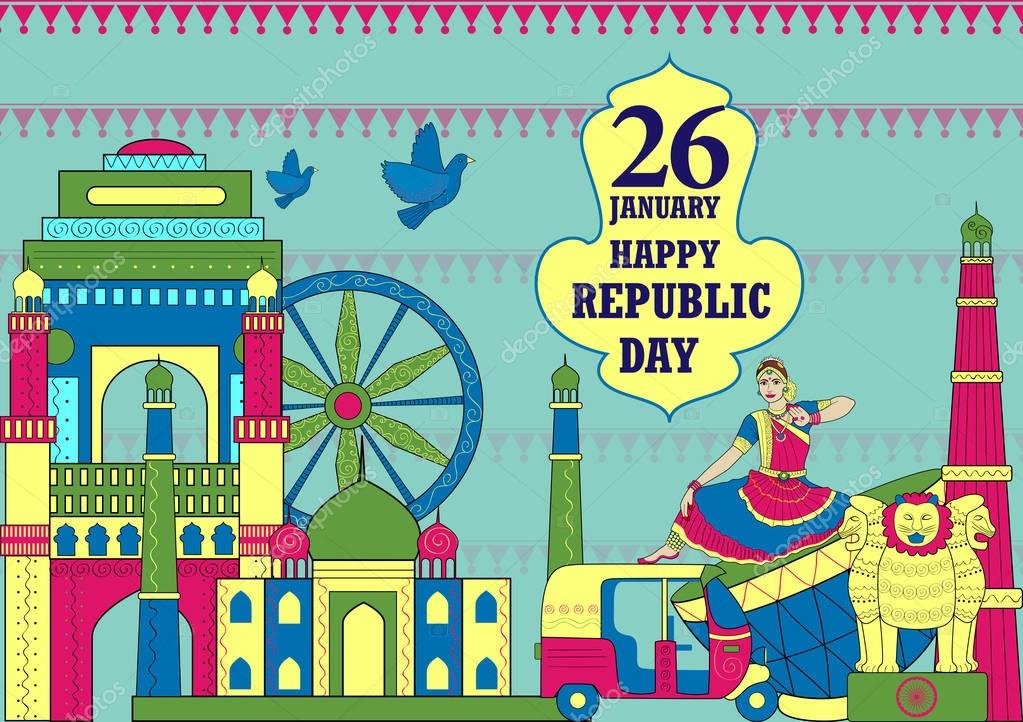 26 de enero Feliz Día de la India 2024