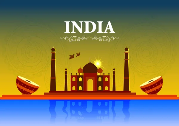 26. ledna Happy Republic Day of India background — Stockový vektor