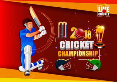 Kriket Şampiyonası turnuva maç için spor arka plan