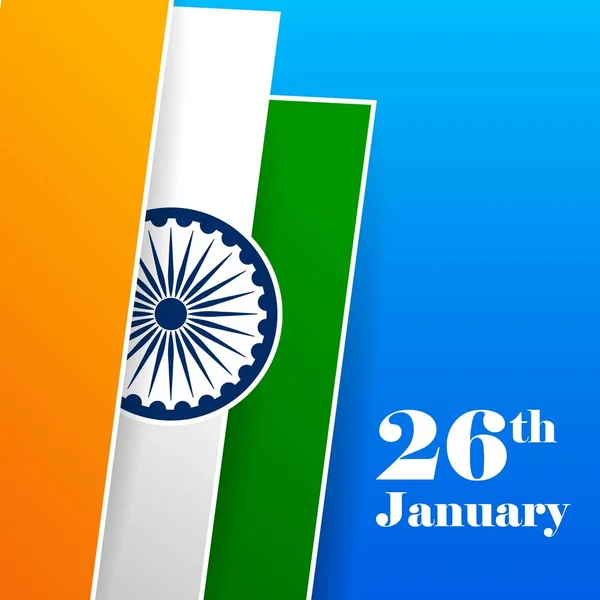 26 januari Happy Republic Dag van India achtergrond — Stockvector