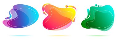 Sancak web tasarımı şablonu ve sunumu için soyut modern sıvı sıvı şekil grafik tasarım ögesi