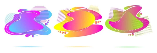 Abstract modern vloeibaar vloeibaar vormgegeven grafisch vormgevingselement voor banner webdesign sjabloon en presentatie — Stockvector