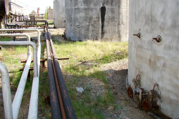 Tanks tanks voor brandbare materialen — Stockfoto