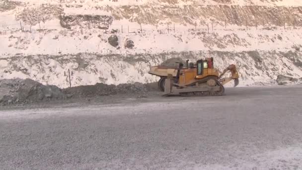 Miasto Yasny Regionu Orenburg Rosja Kamieniołomu Wydobywania Azbestu Serpentynowego 2018 — Wideo stockowe