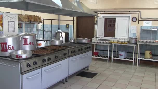 Kitchen in the school cafeteria. Catering for children in school.