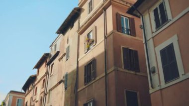 Pürüzsüz çekim güzel daire ev merkezi Roma, İtalya