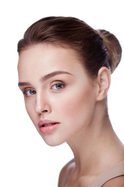 Güzellik kadını yüz. Güzel kadın, yüz makyaj