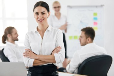 İş adamları. Office kadın portresi