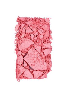 Makyaj. Beyaz arka plan üzerinde pembe allık.