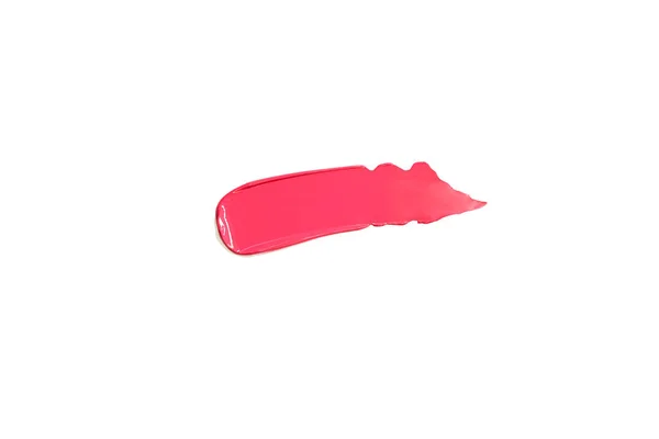 Pink rúzs textúra. Smink minta izolátum, fehér — Stock Fotó