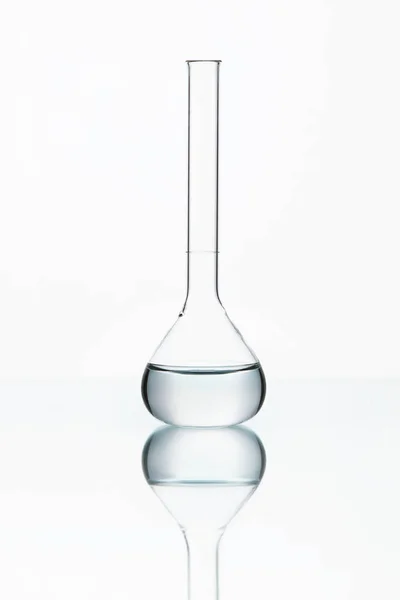 Laboratory Glass With Transparent Liquid — Stock Photo, Image