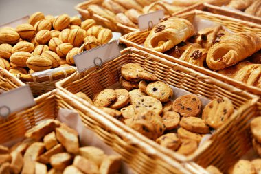 Ekmek yiyecek. Pastane, taze hamur işleri