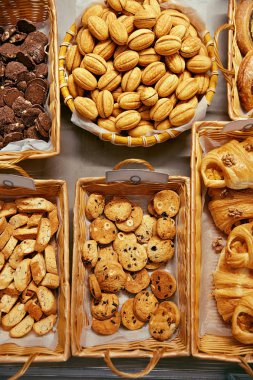 Ekmek yiyecek. Pastane, taze hamur işleri