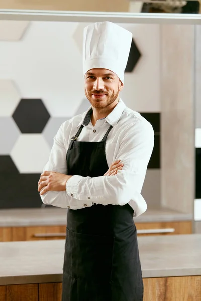 Young Cook In Kitchen. Portrait — Stock Photo, Image