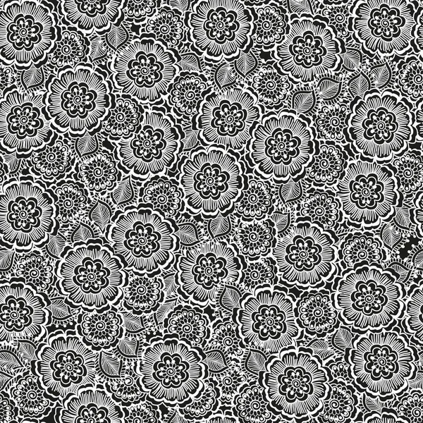 boyalı çiçekli seamless modeli