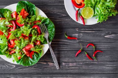 Taze sebze salatası