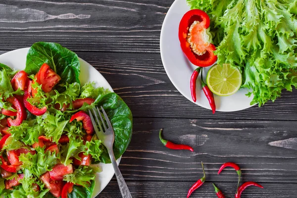 Taze sebze salatası