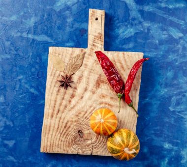 bir mutfak kurulu biber