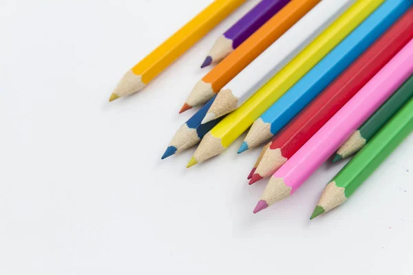 Renk Kalemleri Okula Geri Döndü — Stok fotoğraf
