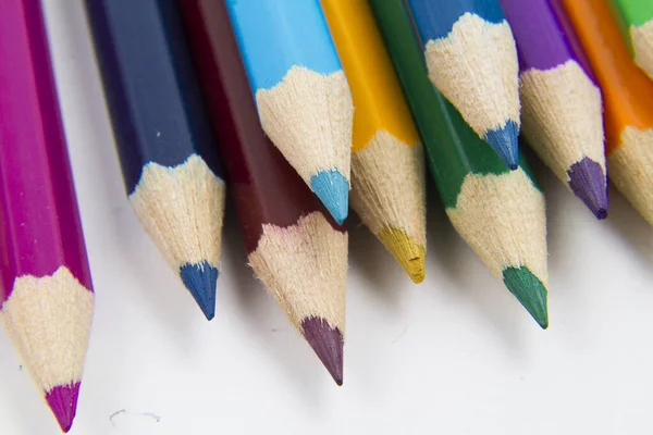 Renk Kalemleri Okula Geri Döndü — Stok fotoğraf