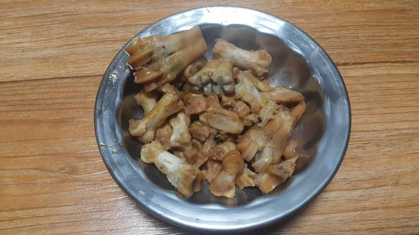 Huesos de siri paaye o plato de paya una cocina popular de Pakistán — Foto de Stock