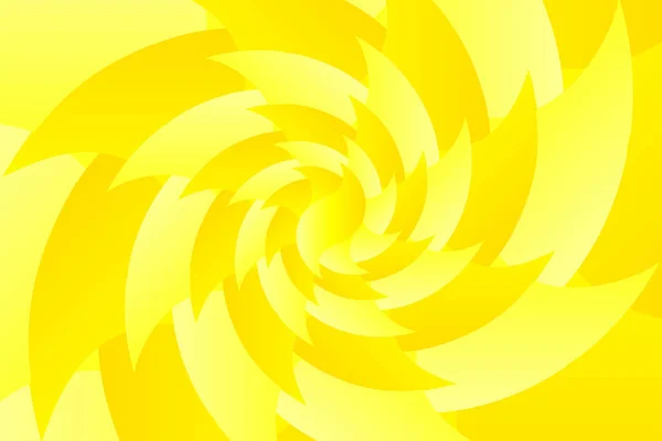 Infinite geometry fractal background of yellow spiral jigsaw puzzle