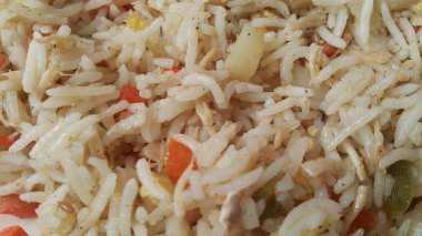 Basmati pirinç pilav veya bezelye veya sebze rice ile pulav 