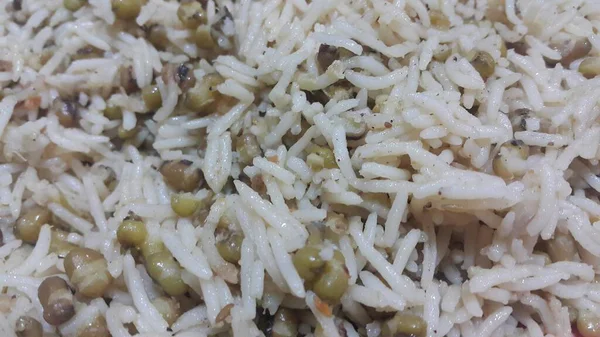 Rýže Basmati pulao nebo pulav s rýží Chana nebo zeleninou — Stock fotografie