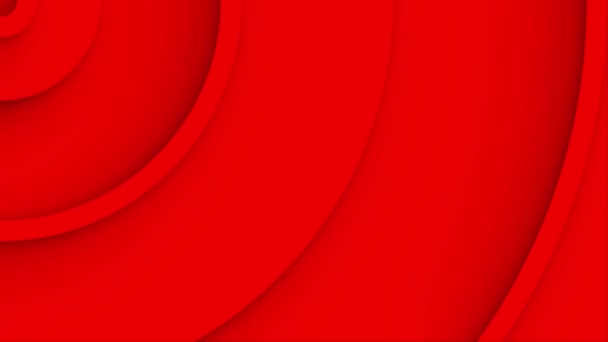 Abstract Background Growing Circular Stripes Looping Background Animation Red Concentric — Stock Video