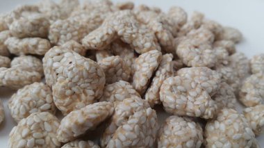 Rewri veya rewdi ev yapımı Asian sweet görünümünü closeup besleme 