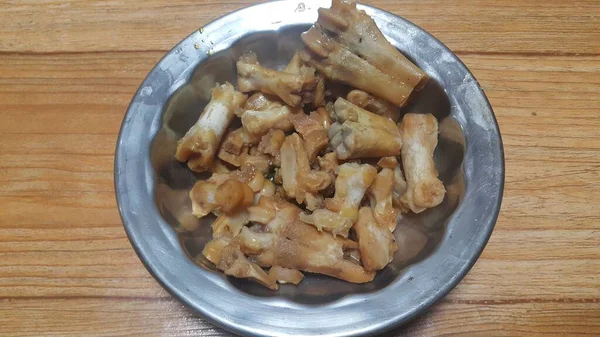 Kości Siri paaye lub Paya danie popularnej kuchni Pakistanu — Zdjęcie stockowe