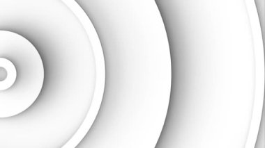 Yuvarlak çizgileri olan soyut bir arkaplan. Sol merkezden hareket eden beyaz eşmerkezli çemberlerle arka plan canlandırması çevriliyor.
