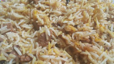Basmati Pirinç Pulao ya da Chana ile sebzeli, ya da sebze pirinç çanak