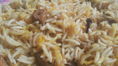 Basmati Pirinç Pulao ya da Chana ile sebzeli, ya da sebze pirinç çanak